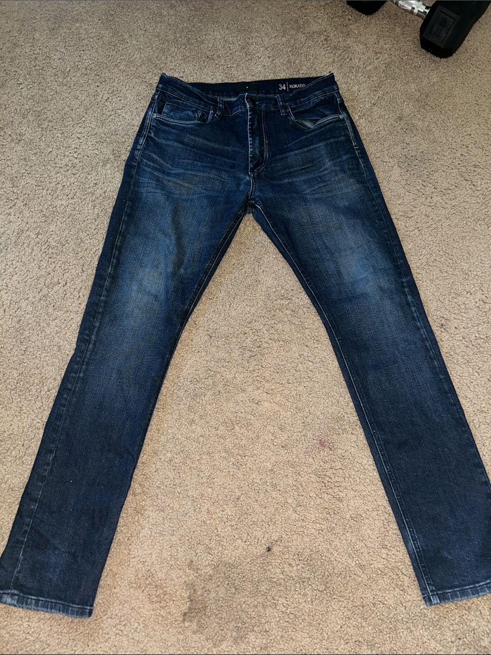 Blank NYC Men's Dark Blue Jeans 34 x 34
